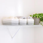 NaturalCozy 11.8"x8"x4.5” Rectangle Storage Baskets - Image 7