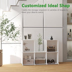 C&AHOME 6-Cube Storage Organizer, Stackable Storage Cubes Shelves, Portable - Image 5