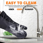 Extra Long Silicone Oven Mitts, Heat Resistant Oven Gloves - Image 6