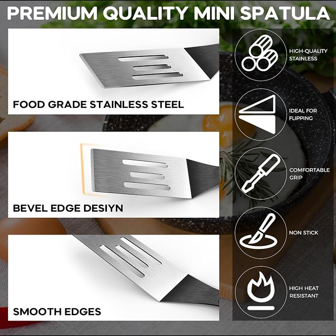 Small Spatula 2 Pieces, Mini Serving Spatula - Image 2