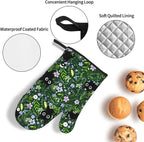 Spring Funny Black Cat Hot Pads and Oven Mitts Heat Resistant, Cute Cat Lover & - Image 5
