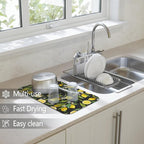 Dish Drying Mat for Kitchen Counter 2 Pack - Image 2