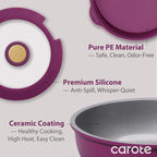 CAROTE Ceramic Pots and Pans Set, Nonstick Cookware Set Detachable Handle - Image 5