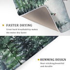 Winter Pine Tree Dish Drying Mat - Image 3