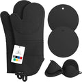 Rorecay 6pcs Oven Mitts and Pot Holders Sets Heat Resistant 500 Degrees by Rorecay