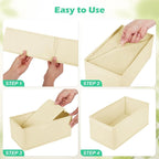 Drawer Clothing Organizer 16-Pack, Fabric Folding Wardrobe Organizer - Image 4