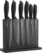 Kitchen knife set with Magnetic knife holder, 15 pieces high carbon stainless by SipLip