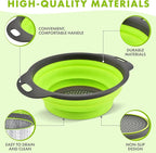 Silicone Collapsible Colander Sink Colander Collapsible Camping Versatile - Image 3