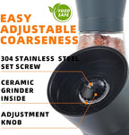 DAVIMADE Stone Blue Salt and Pepper Grinder Set of 2, Refillable & Adjustable - Image 4