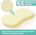 Mr. Scrub Kitchen Sponges, Dish Scrub Sponge 12 Pack Odor-Resistant, - Image 4