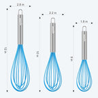 NileHome Whisk Commercial Stainless Steel wisk & Silicone Non-Stick Coated - Image 2