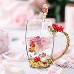 OEAGO Gifts for Women Mom Mothers Tea Cup Best Birthday Butterfly Rose Gifts - Image 3