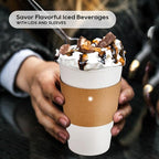 JOLLY PARTY 16 oz Paper Coffee Cups, Disposable Paper Coffee Cup - Image 5