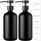 GMISUN Black Soap Dispenser, 2 Pack Matte Black Hand Soap Dispensers by GMISUN