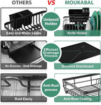 MOUKABAL Dish Drying Rack, Dish Rack, Stainless Steel Dish Racks - Image 3