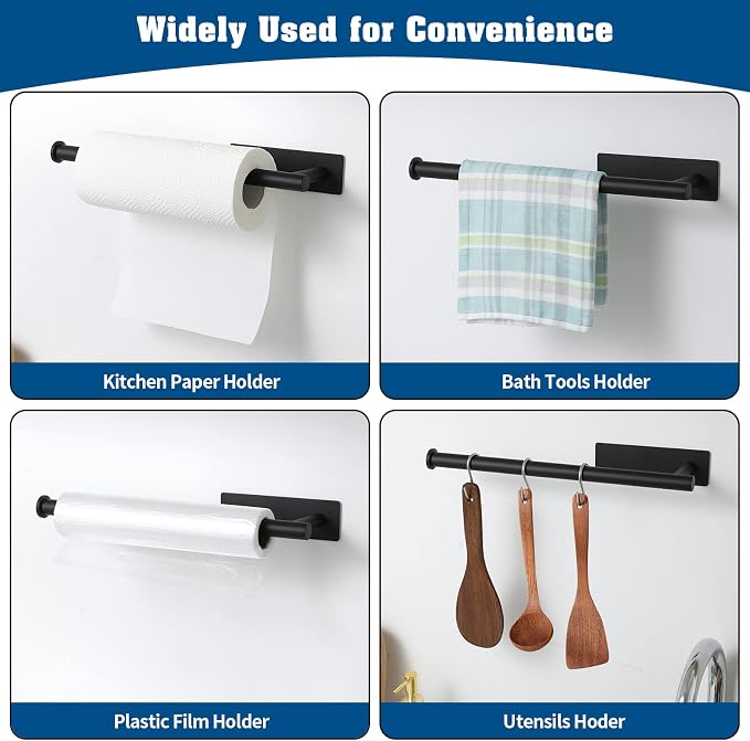 theaoo 2 Packs Paper Towel Holder - Image 5