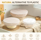 Reusable Bowl Covers for Bread Proofing- 3pc Beeswax Bowl Covers Reusable - Image 4