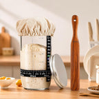 2 Pack Wooden Spurtle for Sourdough Starter, Reaching Bottom of Jar, Dough Whisk - Image 4