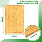 Eaasty 12 Set Extra Large Plain Cutting Board Bulk Heavy Duty Wood Cutting - Image 2