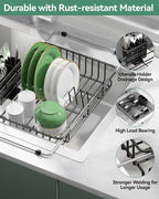 Expandable Dish Drying Rack for in-Sink, and Counter Use, Dish Drainer - Image 5