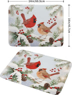 Winter Cardinal Bird Dish Drying Mat - Image 2
