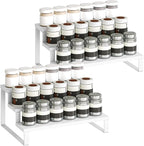 YATINEY Spice Rack, Wooden Display Riser Stand, Vanity Display Stand, Perfume - Image 8