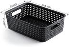 Plastic Storage Baskets, Small Pantry Organization and Storage Bins, Household - Image 3