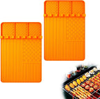 2 PCS Silicone Grill Mat Compatible by Rodnsurwprovidesyouwithhig