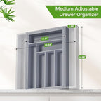 Pipishell Bamboo Expandable Drawer Organizer - Image 2