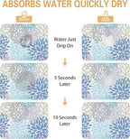 Kitchen Countertop Dish Drying Mat, Super Absorbent Coffee Bar Mat - Image 2