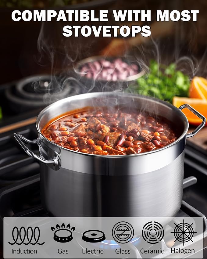 Cooks Standard Stockpots Stainless Steel, 16 Quart Professional Grade Stock Pot - Image 3
