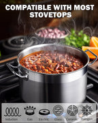 Cooks Standard Stockpots Stainless Steel, 16 Quart Professional Grade Stock Pot - Image 3
