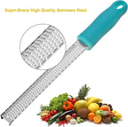 8-Inch Lemon Zester & Cheese Grater 18/8 Stainless Steel Citrus Zester - Image 3