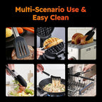 HST Tongs for Cooking with Silicone Tips, Non Stick Kitchen Tongs with Silicone - Image 5