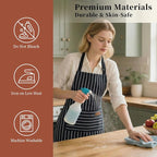2 Pack Cooking Aprons Adjustable Bib Apron - Image 5