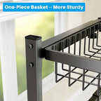 SNSLXH 4 Baskets 2-Tier Over The Sink Dish Drying Rack, 26.57"-35", Large Sink - Image 3