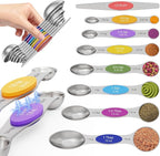 Magnetic Measuring Spoons Set of 8 by Abtrino