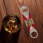 Florida State Flag Stainless Steel Bottle Opener Dirty Florida 3D Waving Flag - Image 7