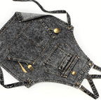 Jeanerlor - Cotton Denim Shop Black Tool Aprons - Jean Work Aprons - Image 5
