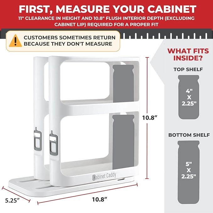 Cabinet Caddy Spice Rack Organizer - Image 2