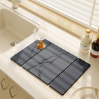 Large Stone Drying Mat for Kitchen Counter, Water-Absorbent Marble Diatomaceous - Image 2
