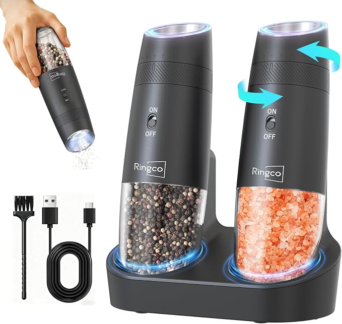 Gravity Electric Salt and Pepper Grinder Set - Image 9