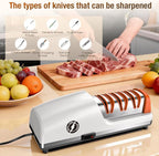 Replaceable Sharpener Electric Knife Sharpener, 3-Stage - Image 6