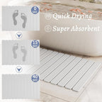 Large Stone Bath Mat 31.5 x 19.7in, Quick Dry Diatomaceous Earth Mats - Image 3