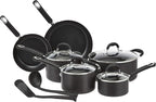Amazon Basics Hard Anodized Non-Stick 12-Piece Cookware Set, Pans and Utensils by AmazonBasics