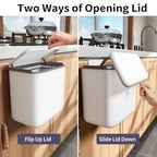 Compost Bin Kitchen for Countertop or Under Sink, 2.6 Gallon Hanging Small - Image 4