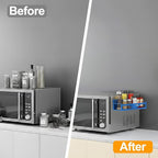 Magnetic Spice Rack for Refrigerator, 4 Pack Metal Magnetic Shelf Organizer for - Image 6