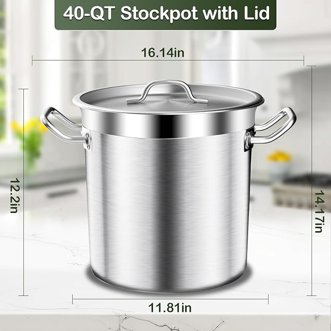 Stock Pot-20QT Stainless Steel Stockpot - Image 7