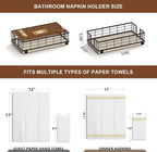 Wican Travertine Guest Towel Holder Tray - Image 2