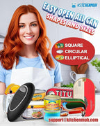 One Touch Electric Can Opener Fits All Can Sizes - Image 4